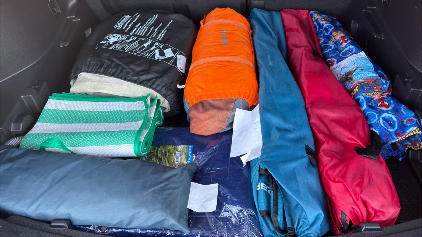 Coleman Queen Size Airbed & Teetop Camping Gear