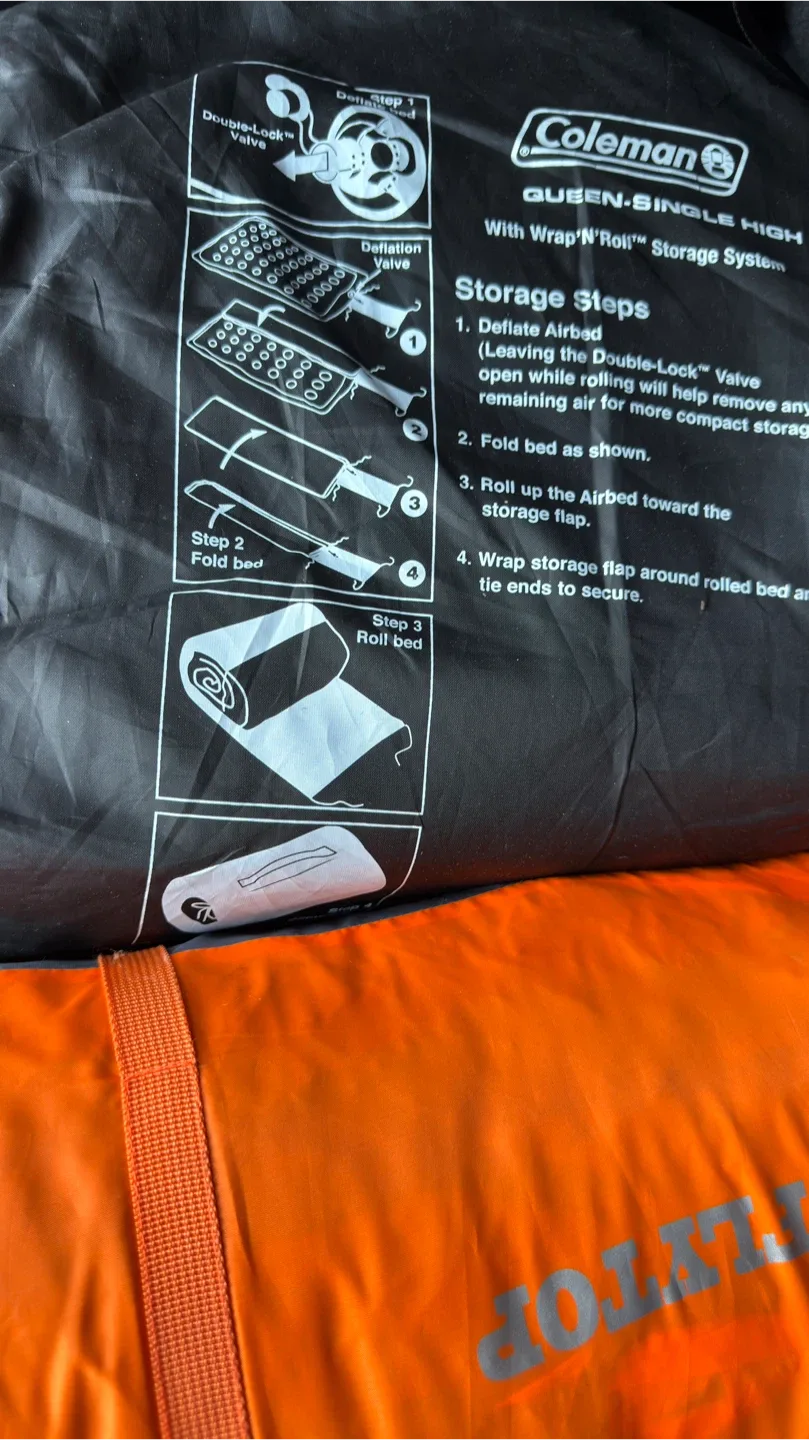 Coleman Queen Size Airbed & Teetop Camping Gear image indicator(3)