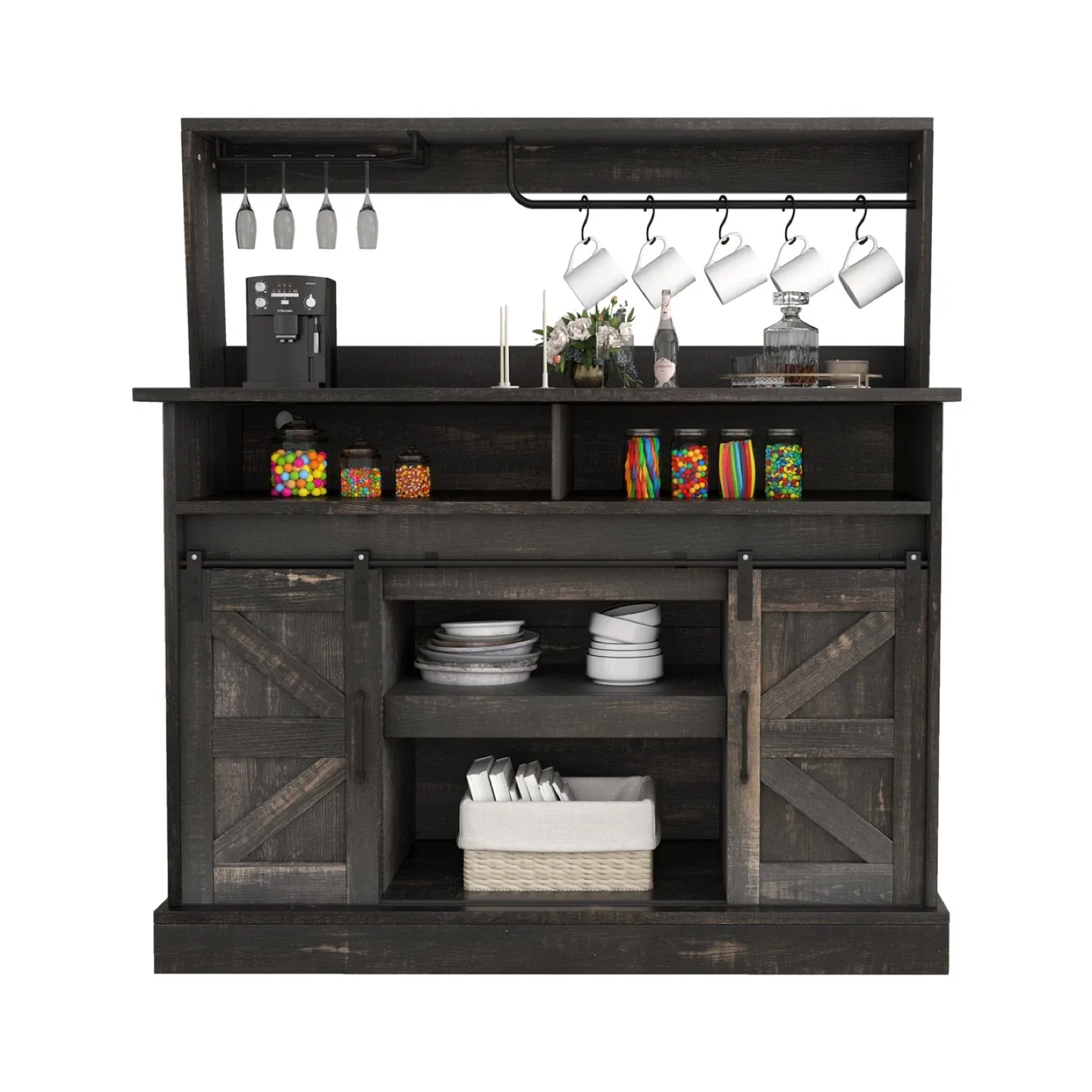 Trent Austin Design Penney Coffee Bar Cabinet - Dark Grey image indicator(2)