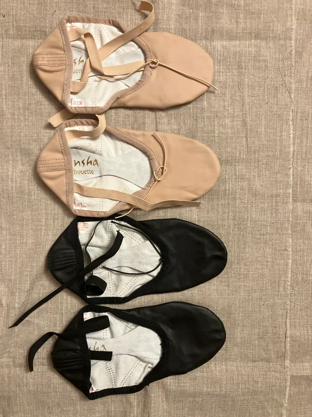 2 pair Sansha Silhouette Ballet Shoes - Size 6N image indicator(3)