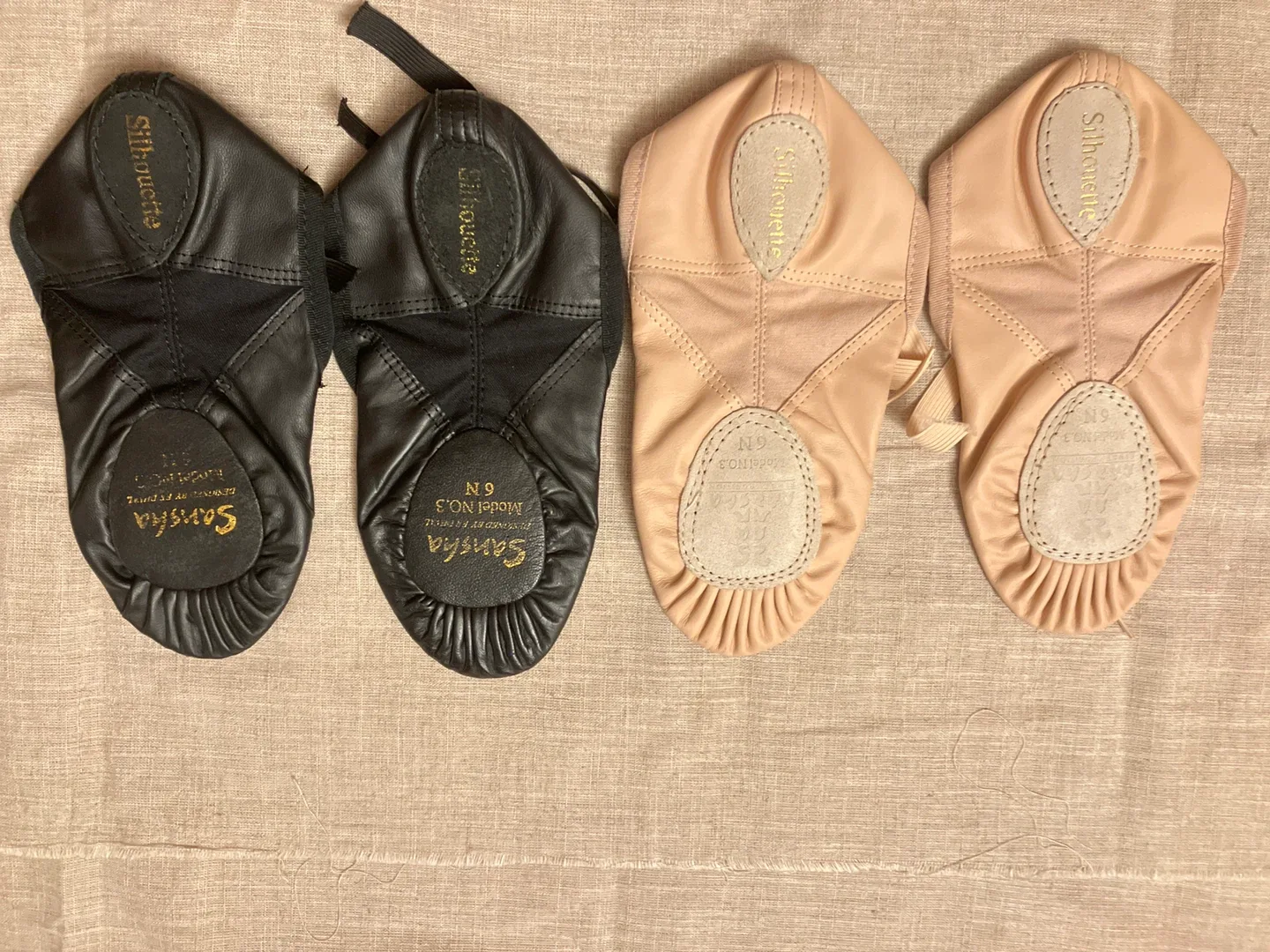 2 pair Sansha Silhouette Ballet Shoes - Size 6N image indicator(2)
