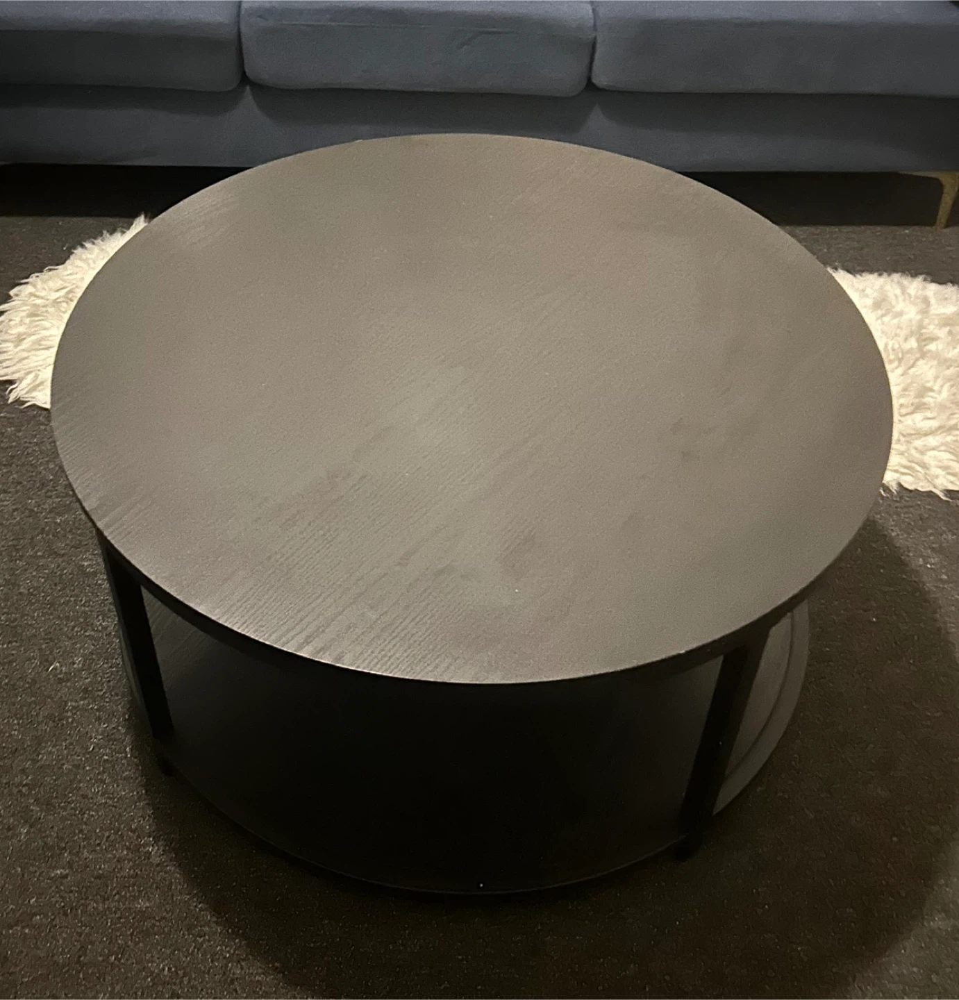 Black Round Coffee Table