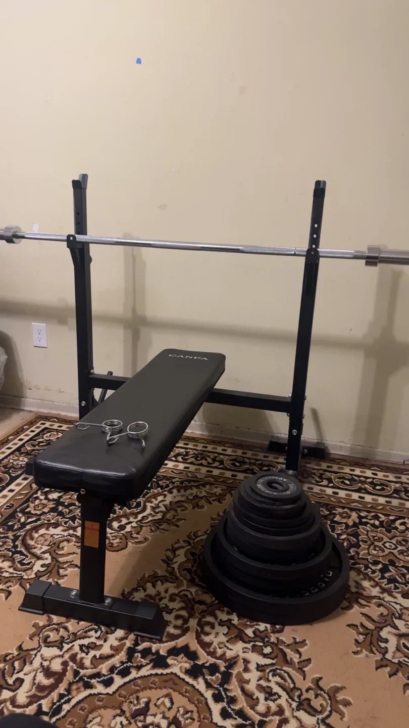 CANPA Weight Bench with Weights