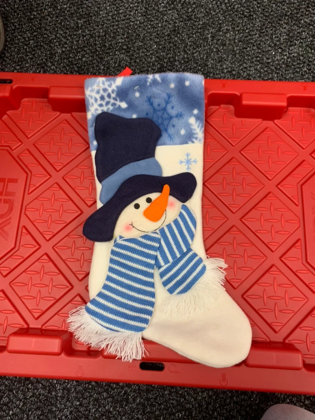 Snowman Christmas Stocking