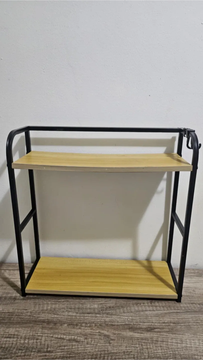 Dreamhousey 2-Tier Kitchen Rack - Black & Oak