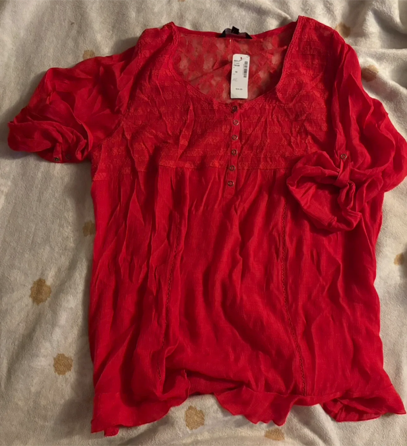 Addition Elle Red Blouse - Size 16