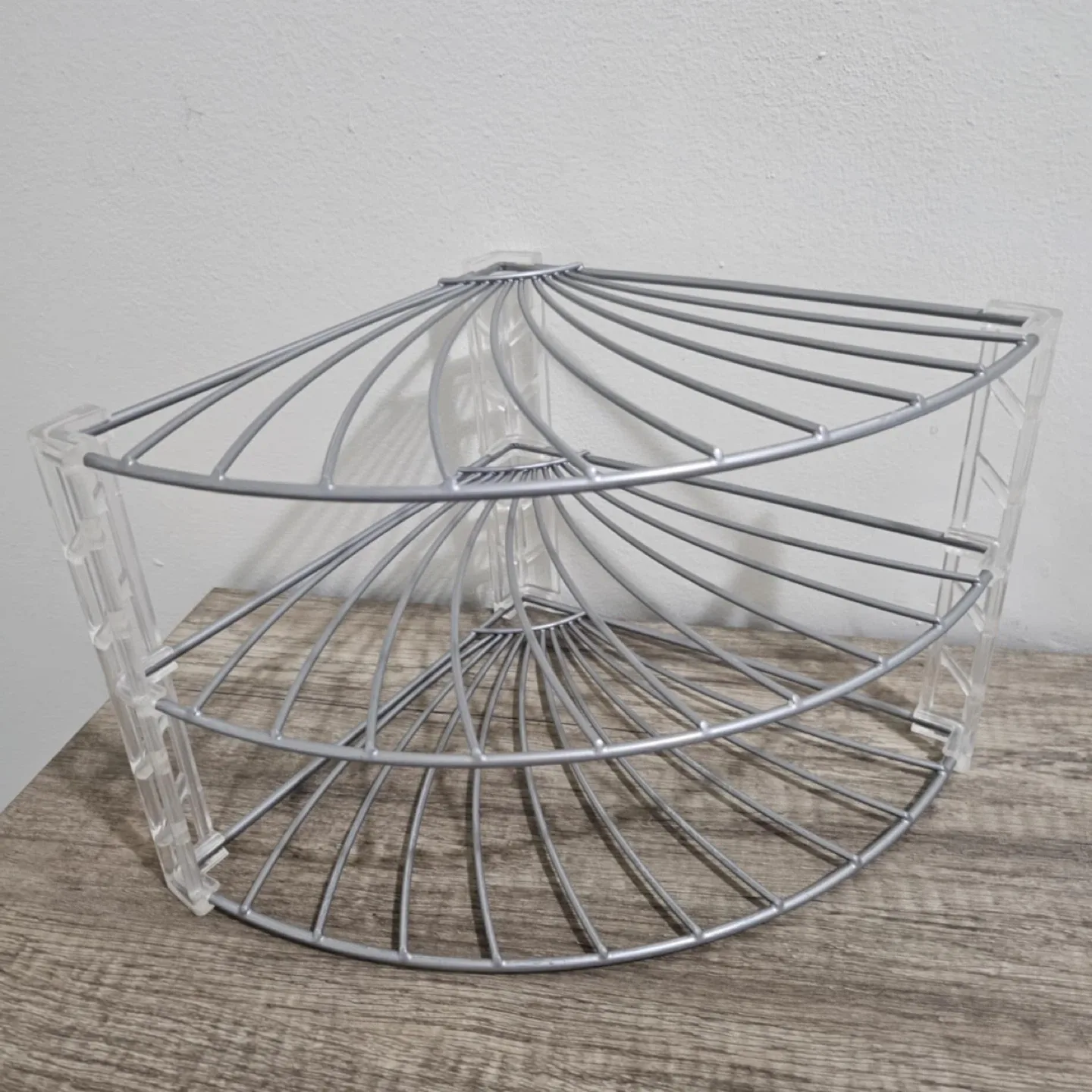 Simple Houseware 3-Tier Corner Shelf - Silver