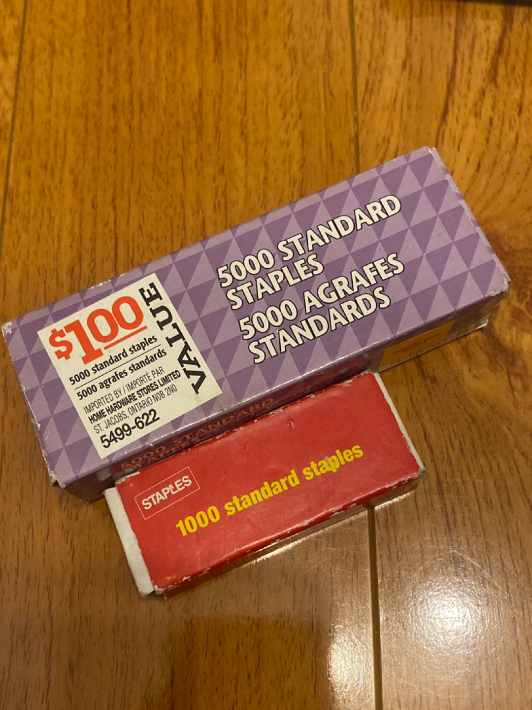 boxes of staples #cleanout