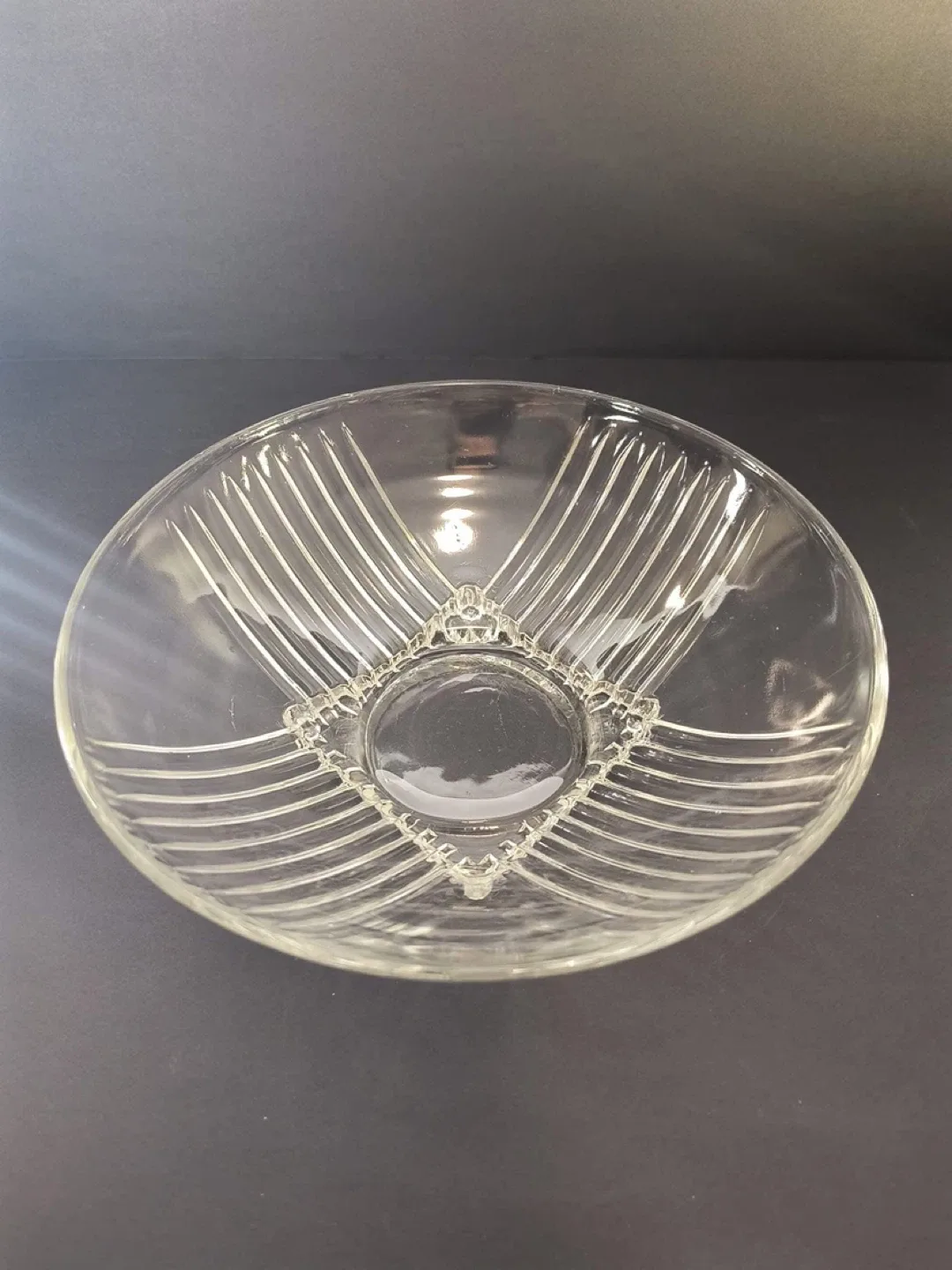 Divided Glass Serving Dish - 9 inch