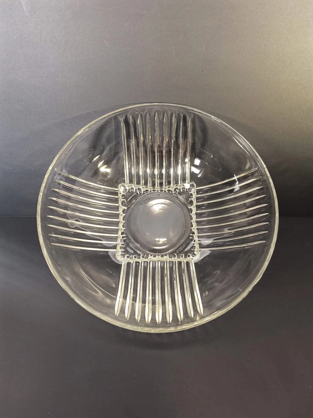 Divided Glass Serving Dish - 9 inch - photo 3