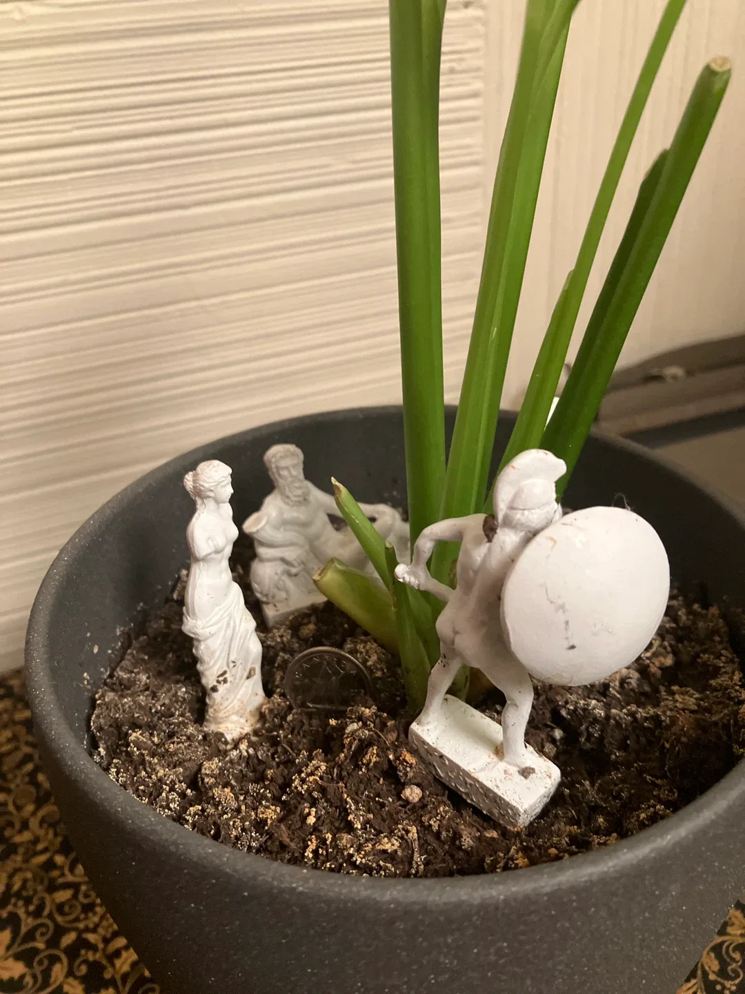 Cute miniature Greek Statue models to sit in a potted plant! image indicator(3)