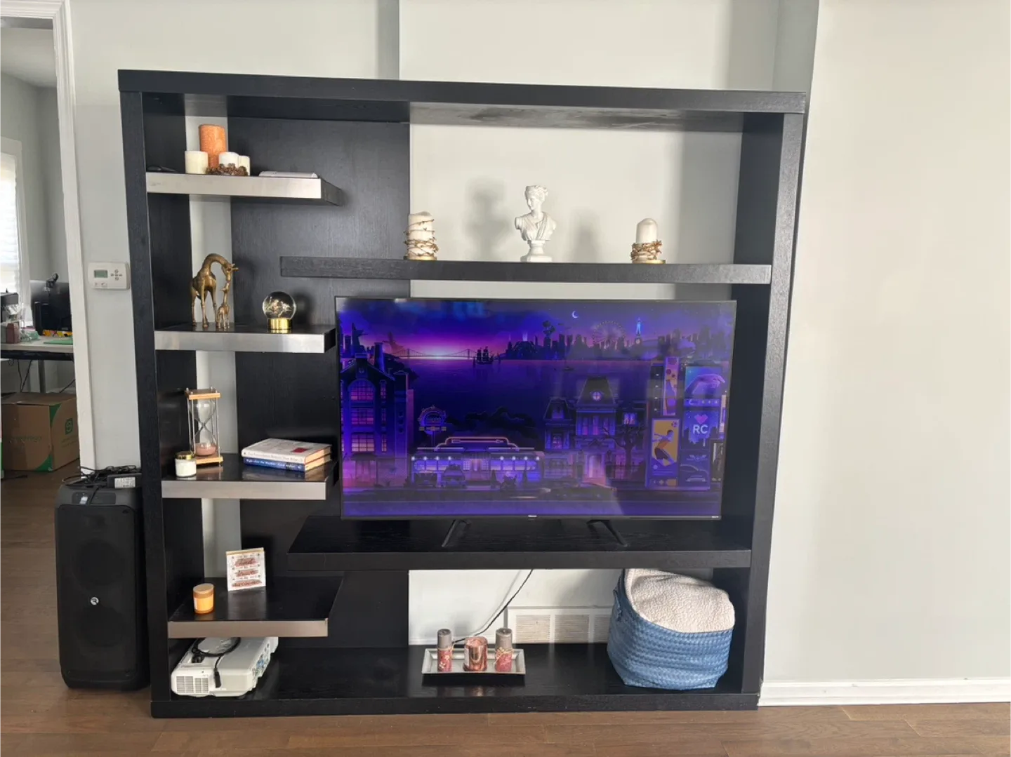 Black Media Center/TV Stand image indicator(2)