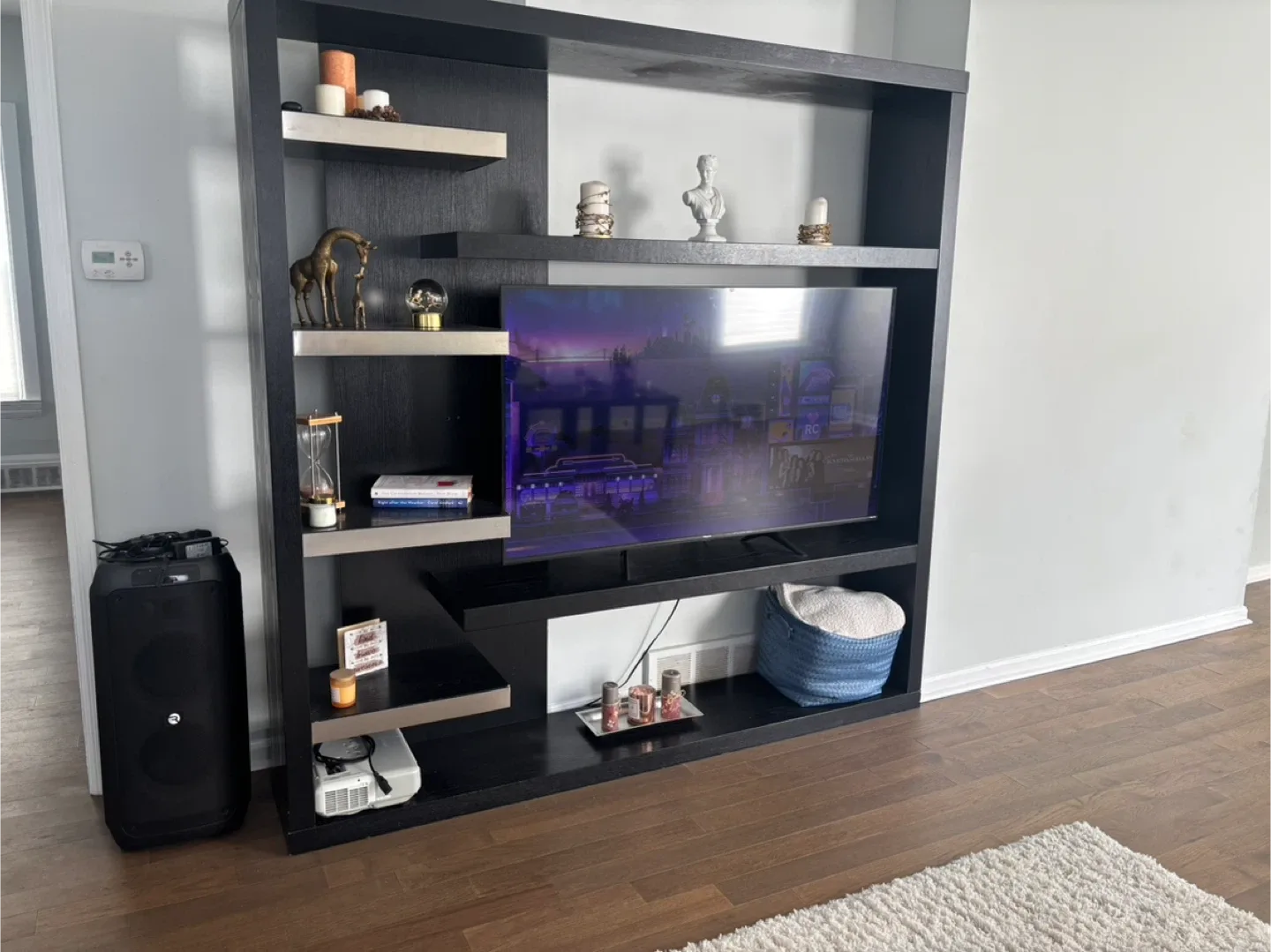 Black Media Center/TV Stand