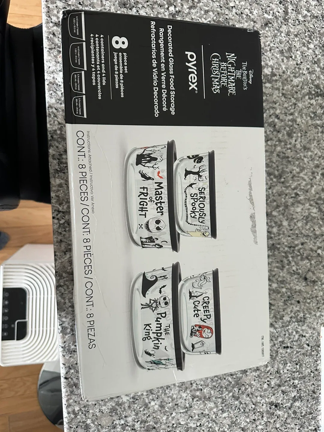 Pyrex Nightmare Before Christmas 8-Piece Food Storage Set