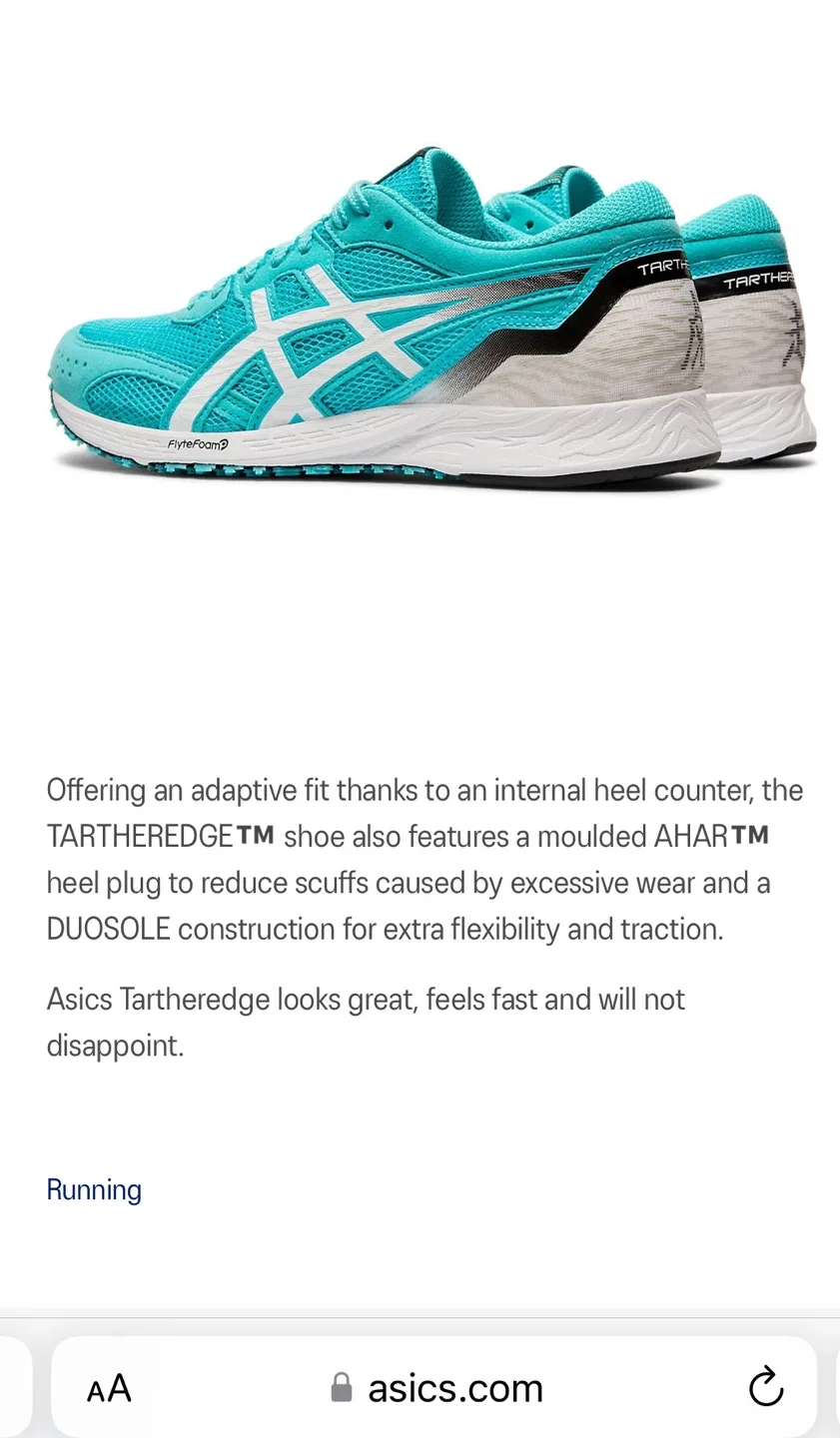 Asics Tartheredge Running Shoes - Women Size 7.5 image indicator(5)