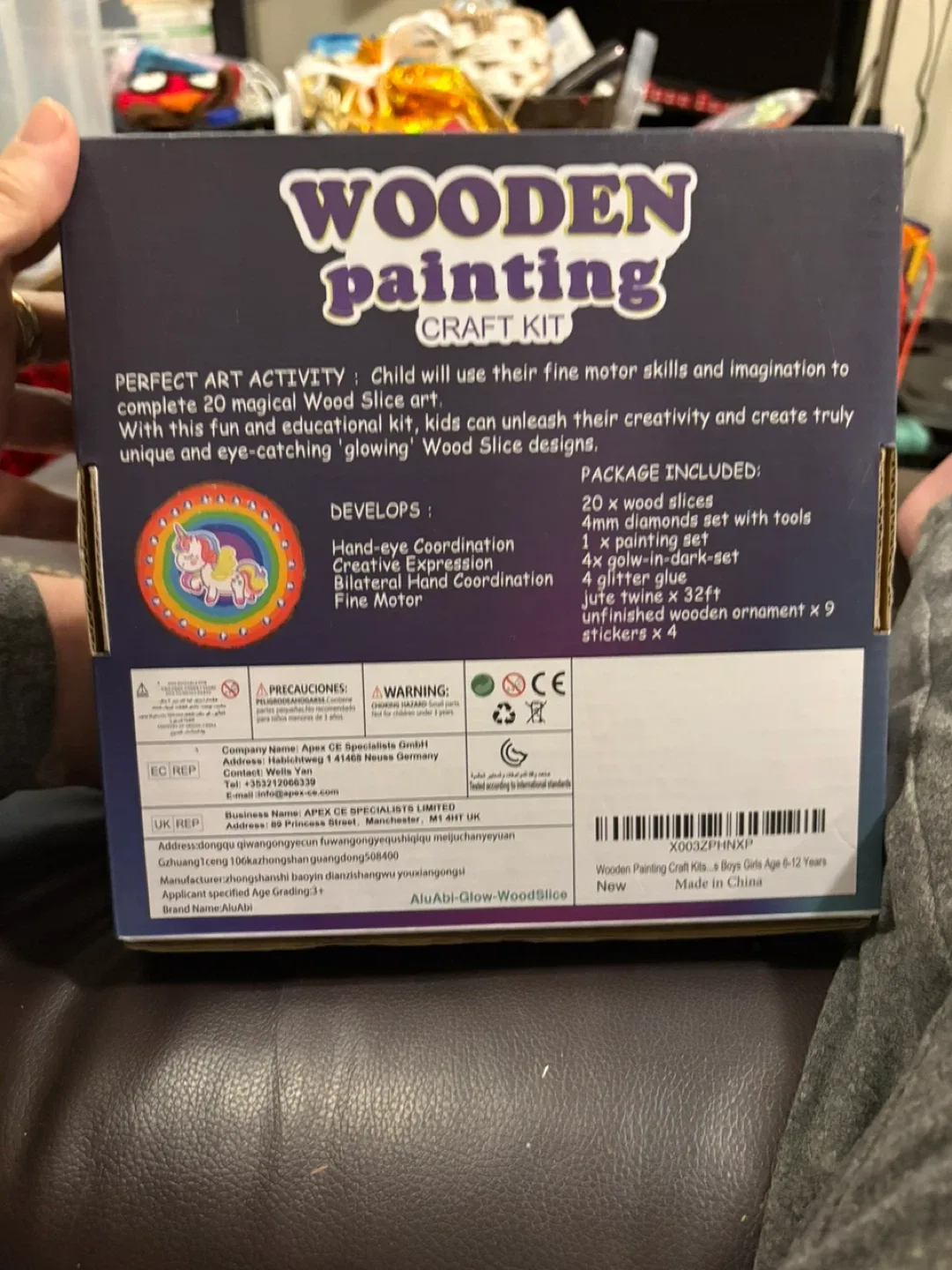 AluAbi Glow in the Dark Wooden Painting Kit (New) image indicator(2)