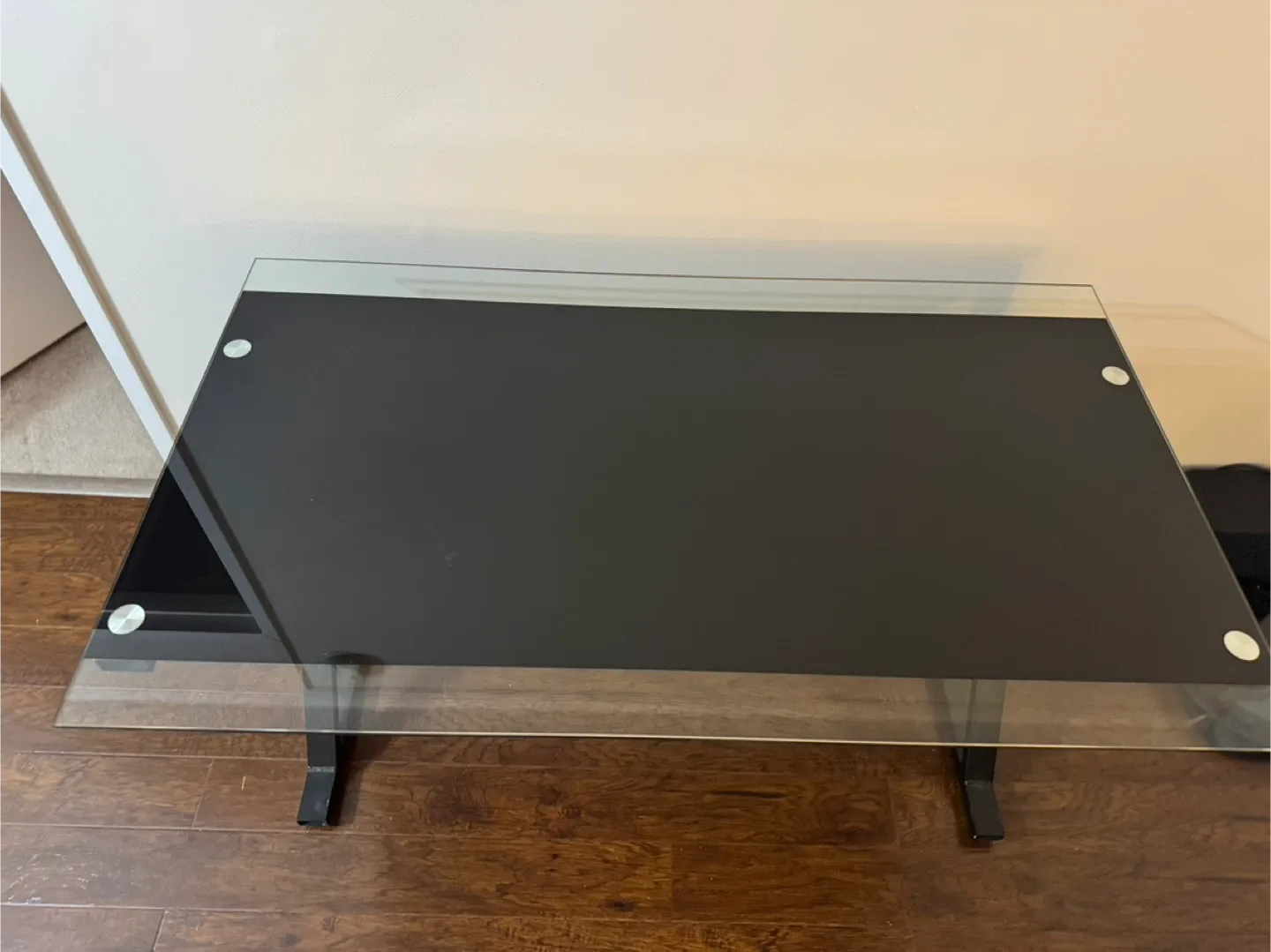 Black Glass Table/Desk