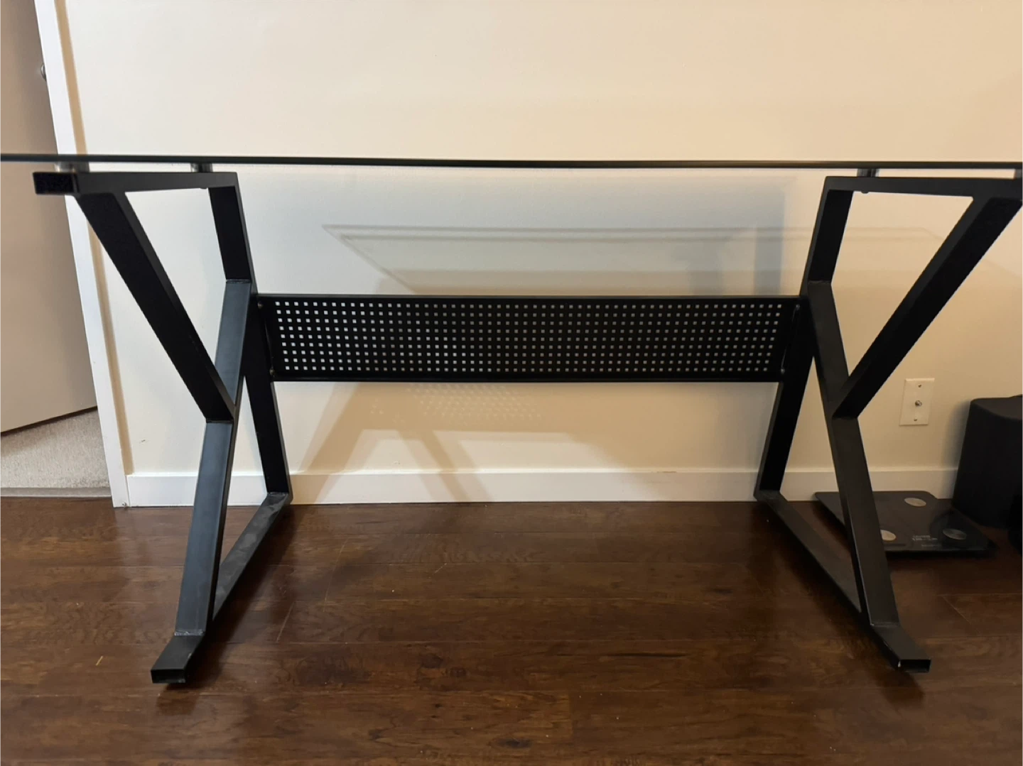 Black Glass Table/Desk - photo 3