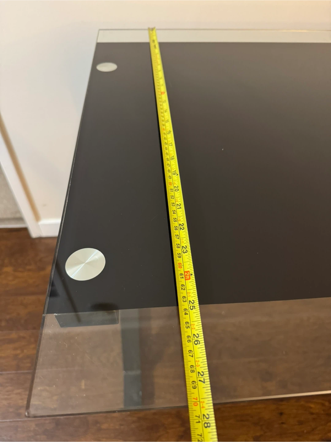 Black Glass Table/Desk - photo 4