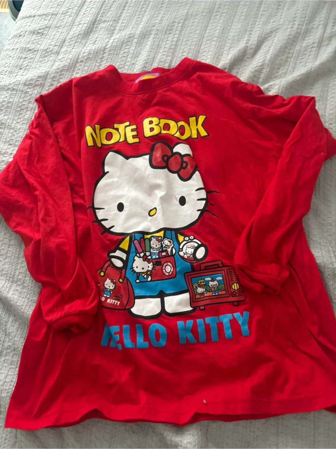 Hello Kitty Red Long Sleeve Shirt