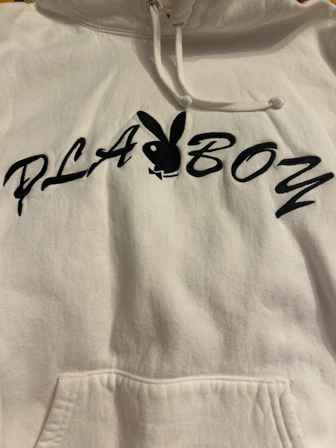 Supreme x Playboy Hoodie Size Medium White