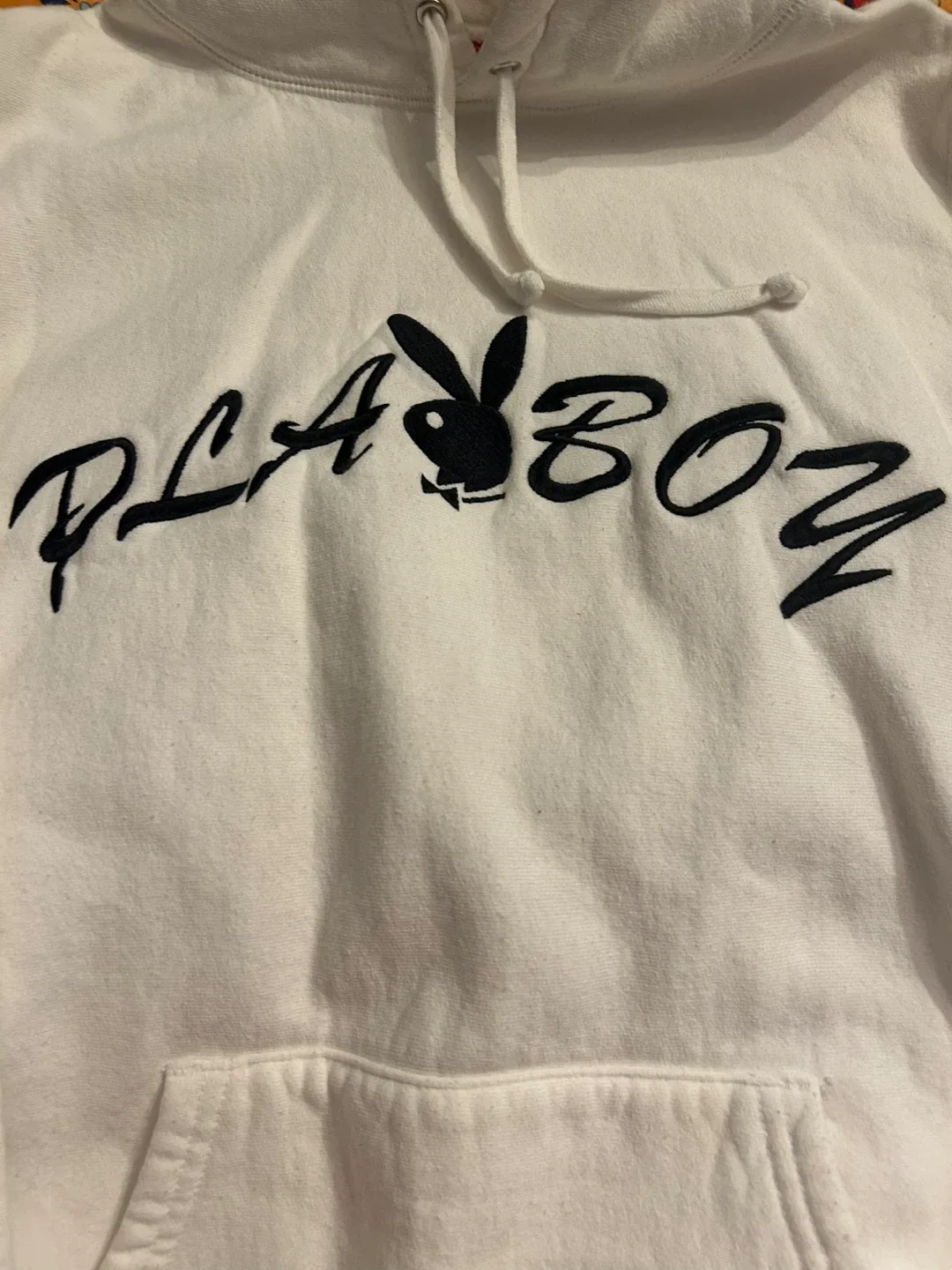 Supreme x Playboy Hoodie Size Medium White