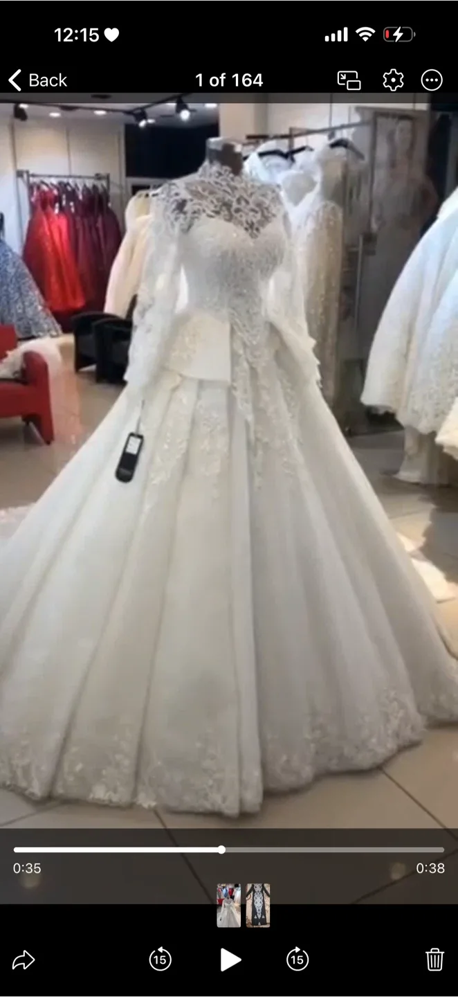 Elegant White Wedding Dress