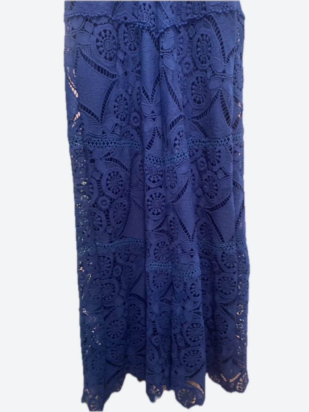 Gorgeous Blue Crotchet Lace Dress image indicator(5)