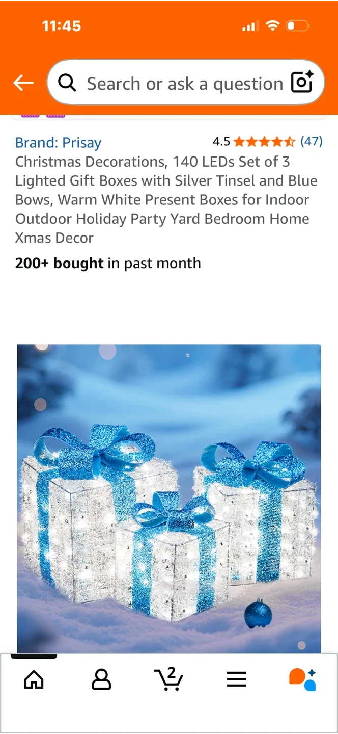 Christmas Decoration Lighted Gift Boxes - Set of 3 image indicator(5)