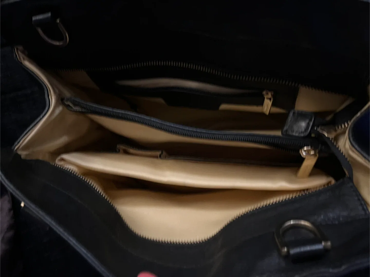 DANIER Black Leather Briefcase Bag image indicator(4)