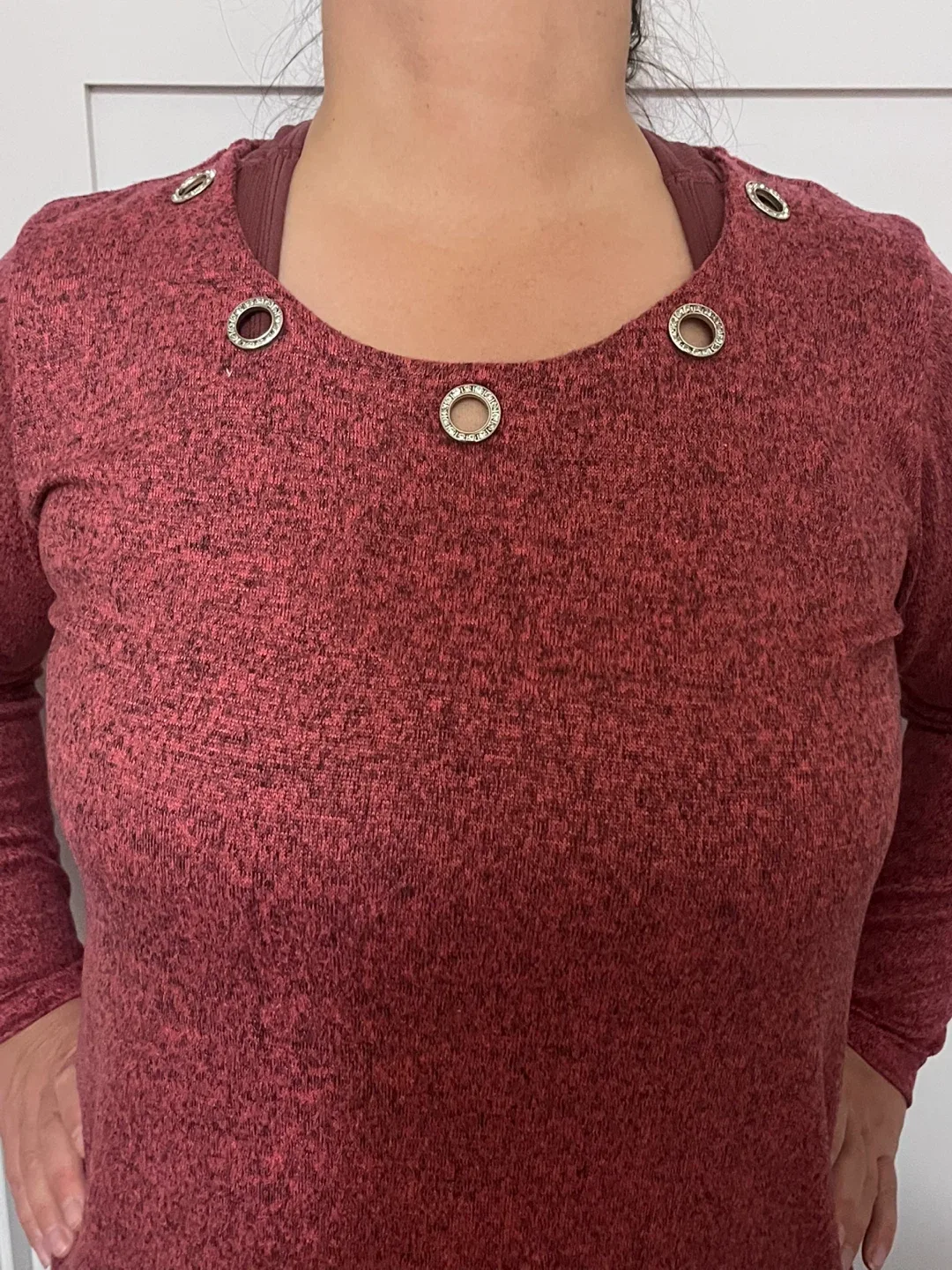 Dark Pink Long Sleeve Top image indicator(2)