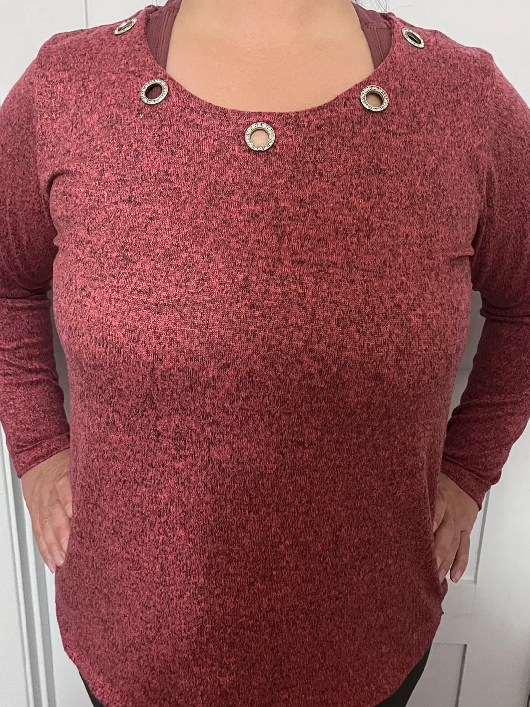 Dark Pink Long Sleeve Top image indicator(3)