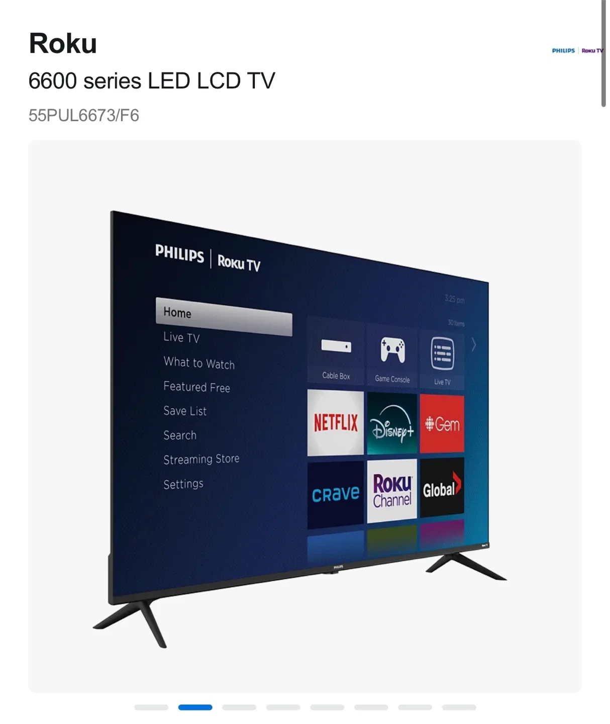 Philips 4K UHD Smart LED TV - FOR PARTS image indicator(3)