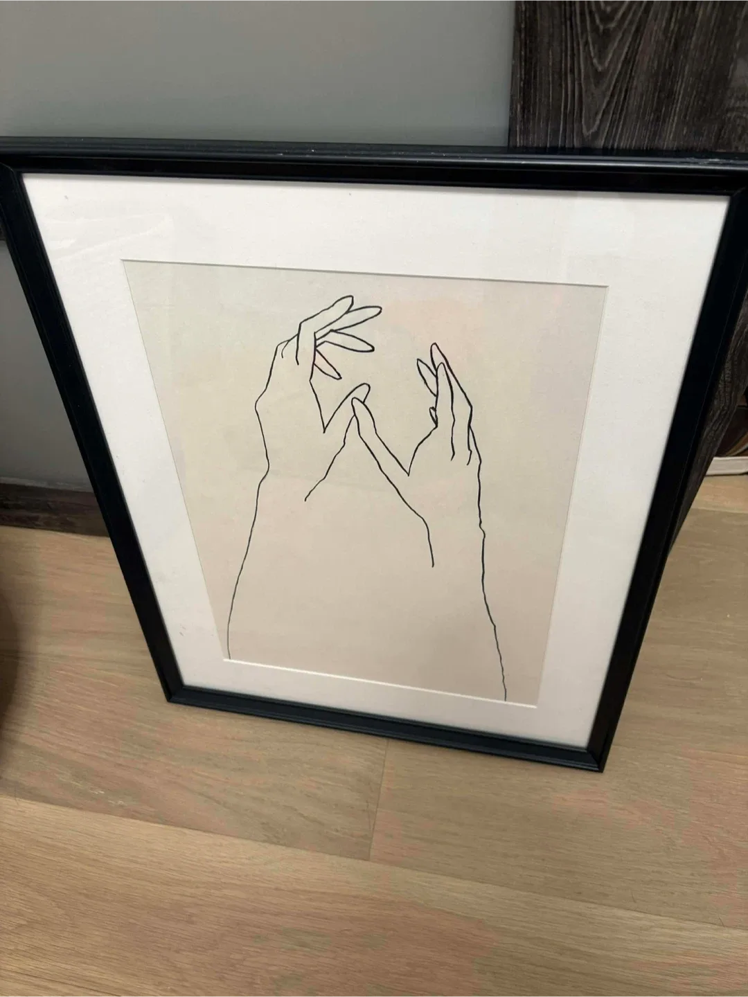 #Cleanout Framed Hand Print