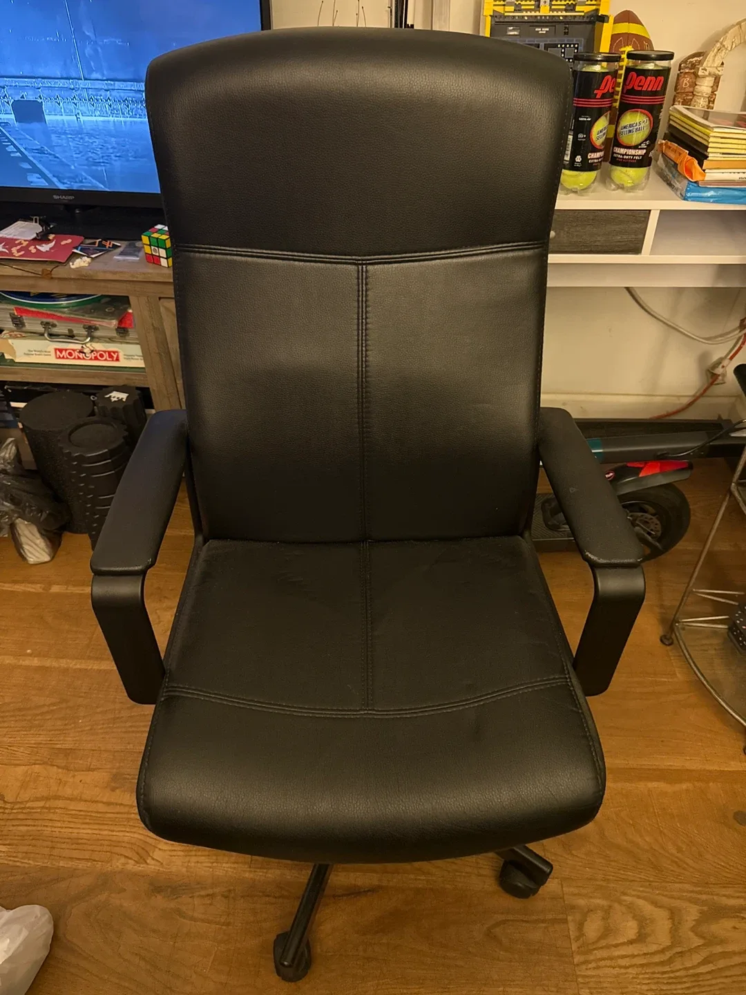 Black Leather Office Chair