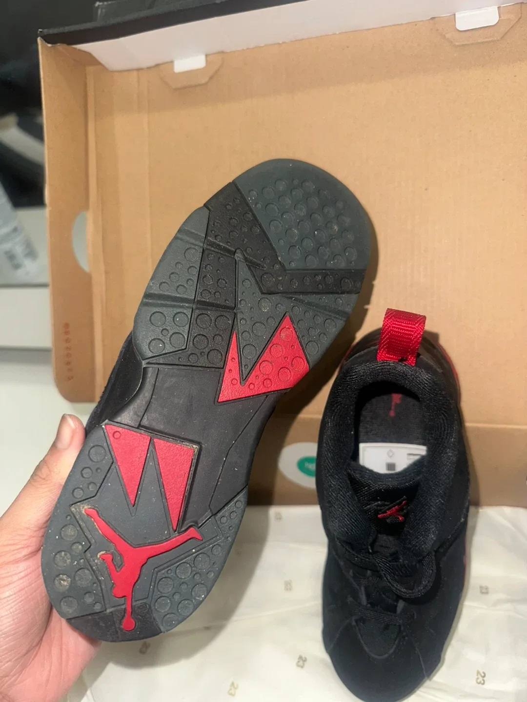 Brand New Air Jordan 7 Retro Kids – Size 13C image indicator(4)