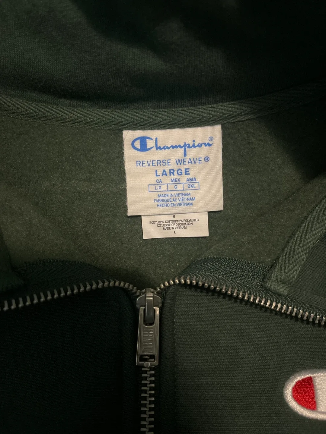 Champion quarter zip image indicator(2)