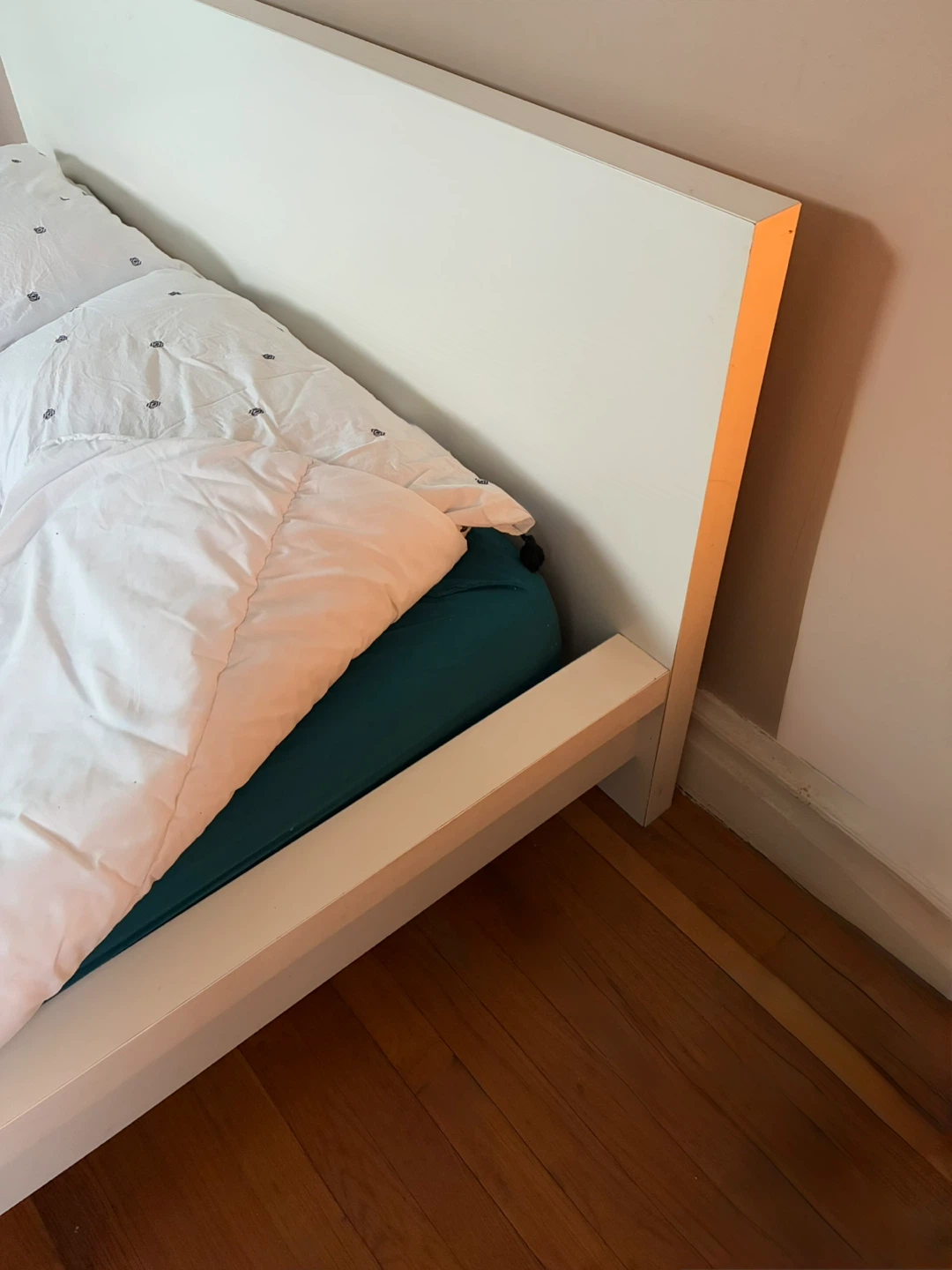 IKEA White Queen Platform Bed Frame - photo 3