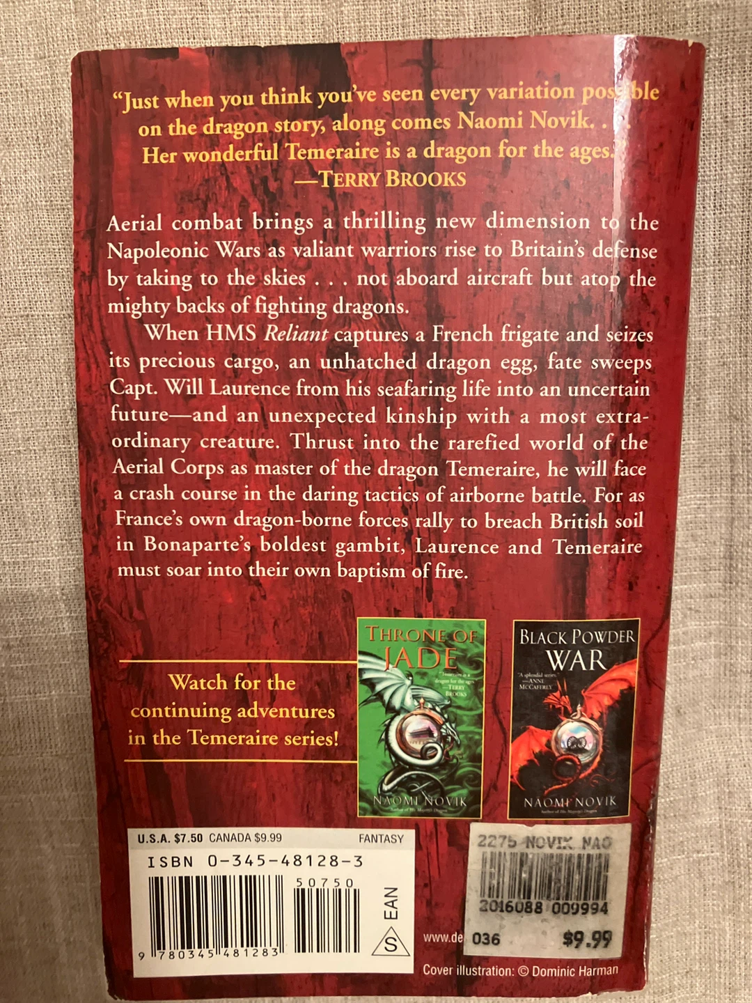 His Majesty's Dragon by Naomi Novik - photo 2