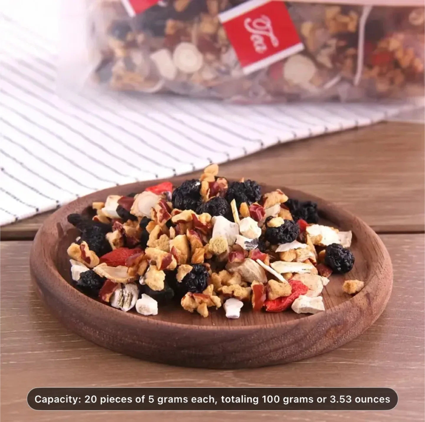 Five Treasures Ginseng Tea by SIFANGDA 100g, 5g × 20pcs image indicator(3)