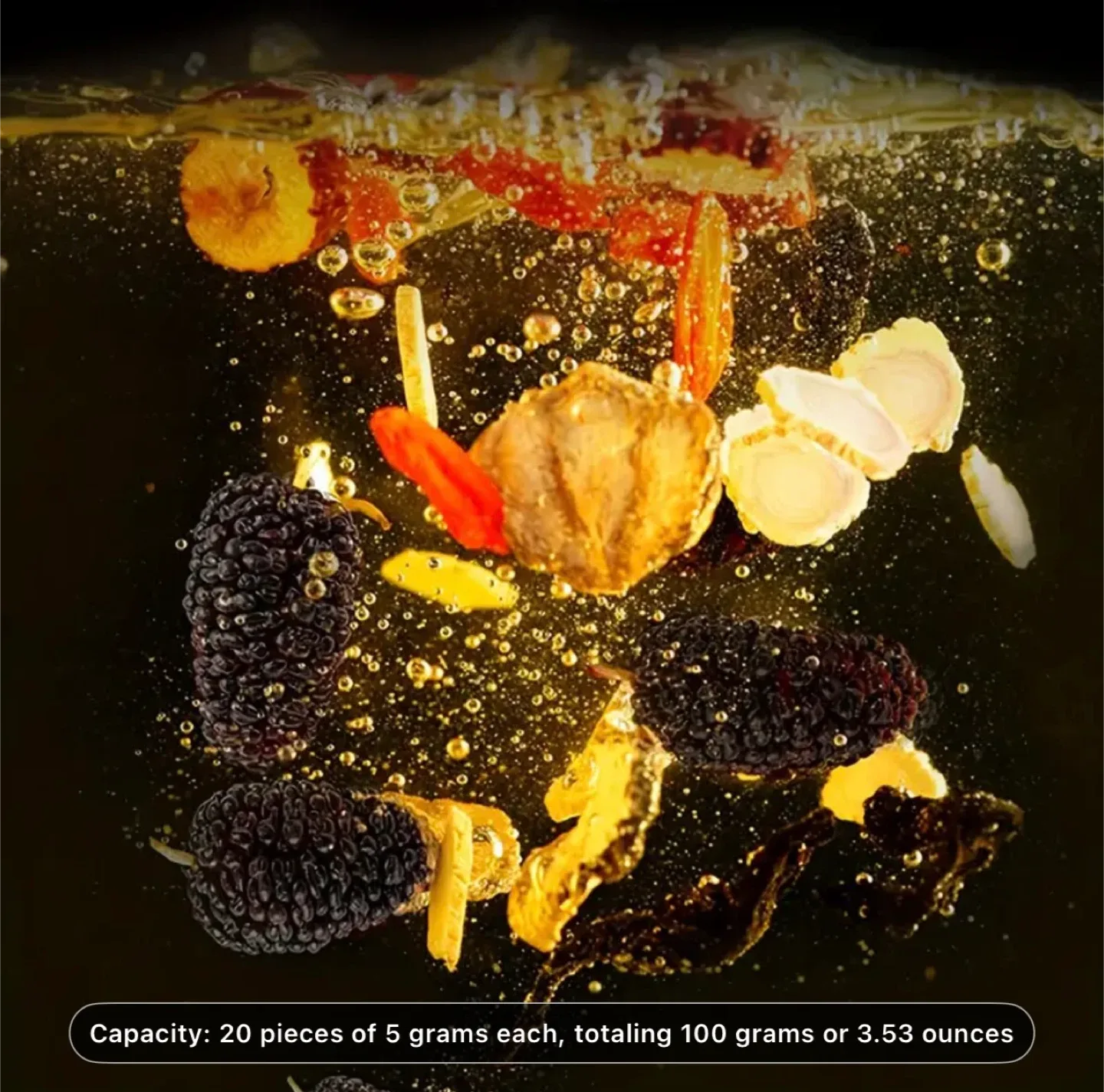 Five Treasures Ginseng Tea by SIFANGDA 100g, 5g × 20pcs image indicator(8)