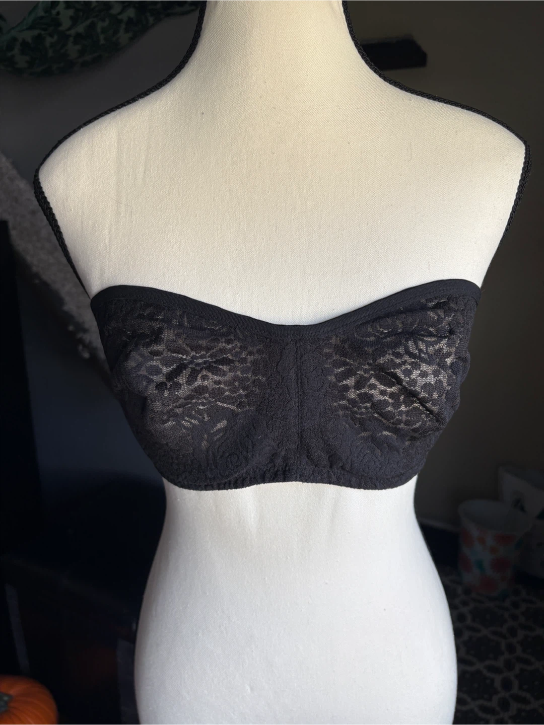Wacoal Black Lace Strapless Bra - photo 4
