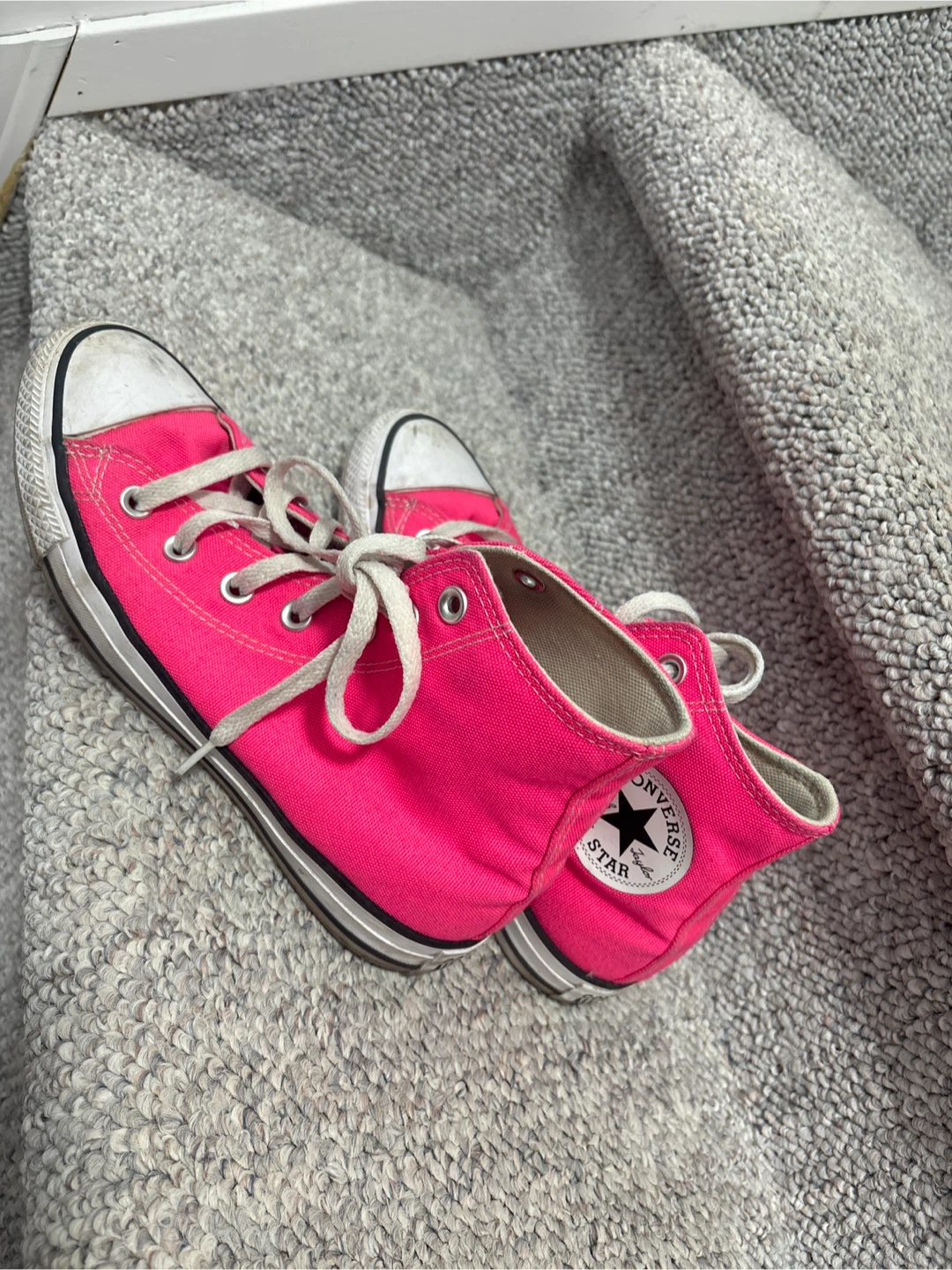 Pink Converse All Star High Tops 7.5
