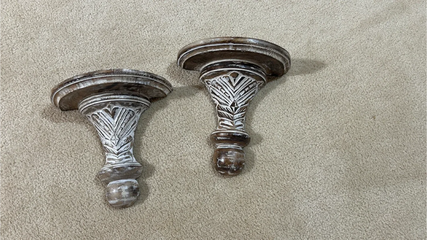 Brand new Rustic Wood Wall Shelf image indicator(3)