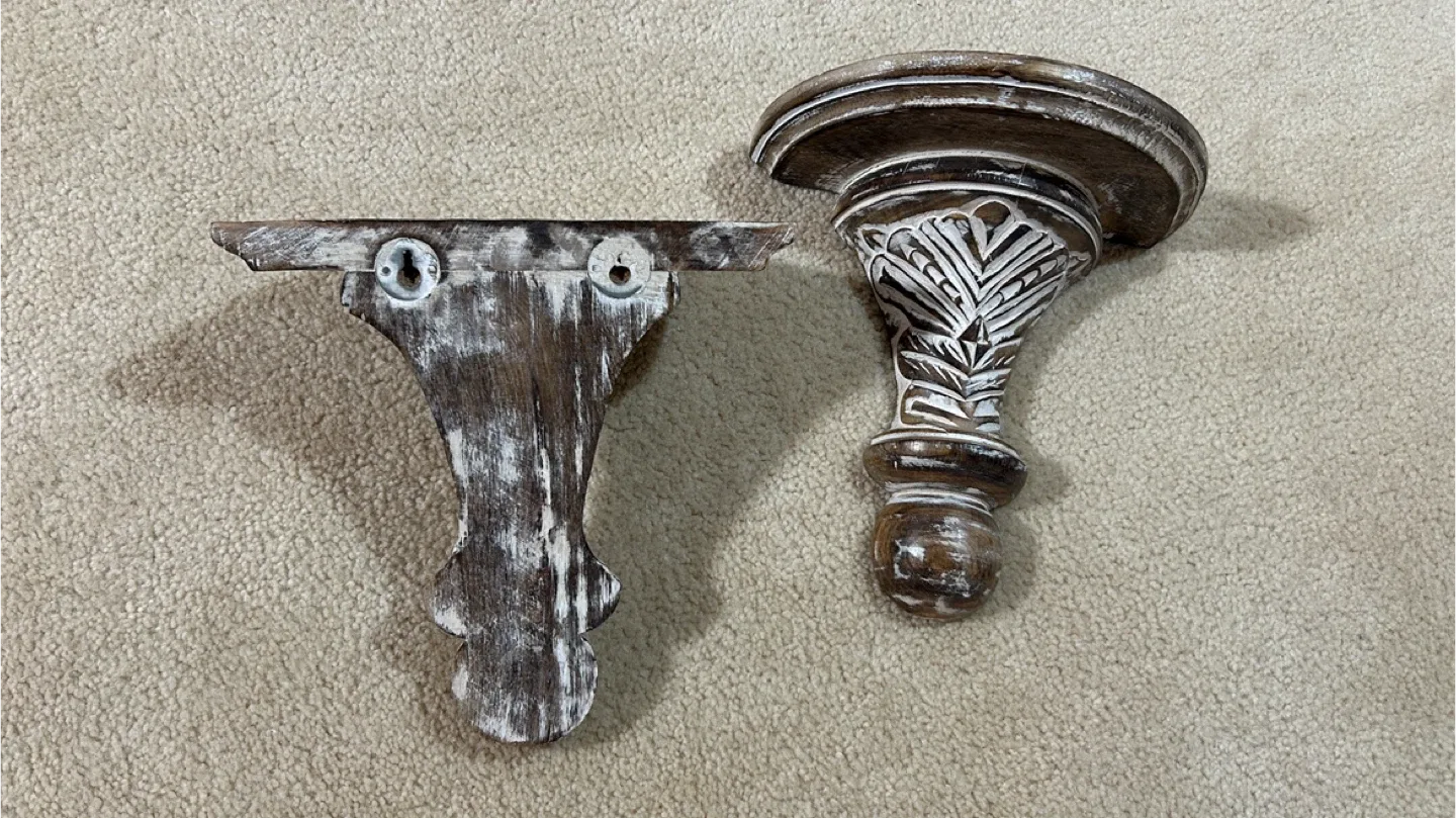 Brand new Rustic Wood Wall Shelf image indicator(4)