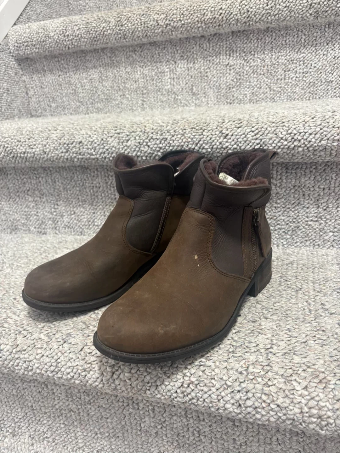 Cougar Brown Leather Ankle Boots - photo 3