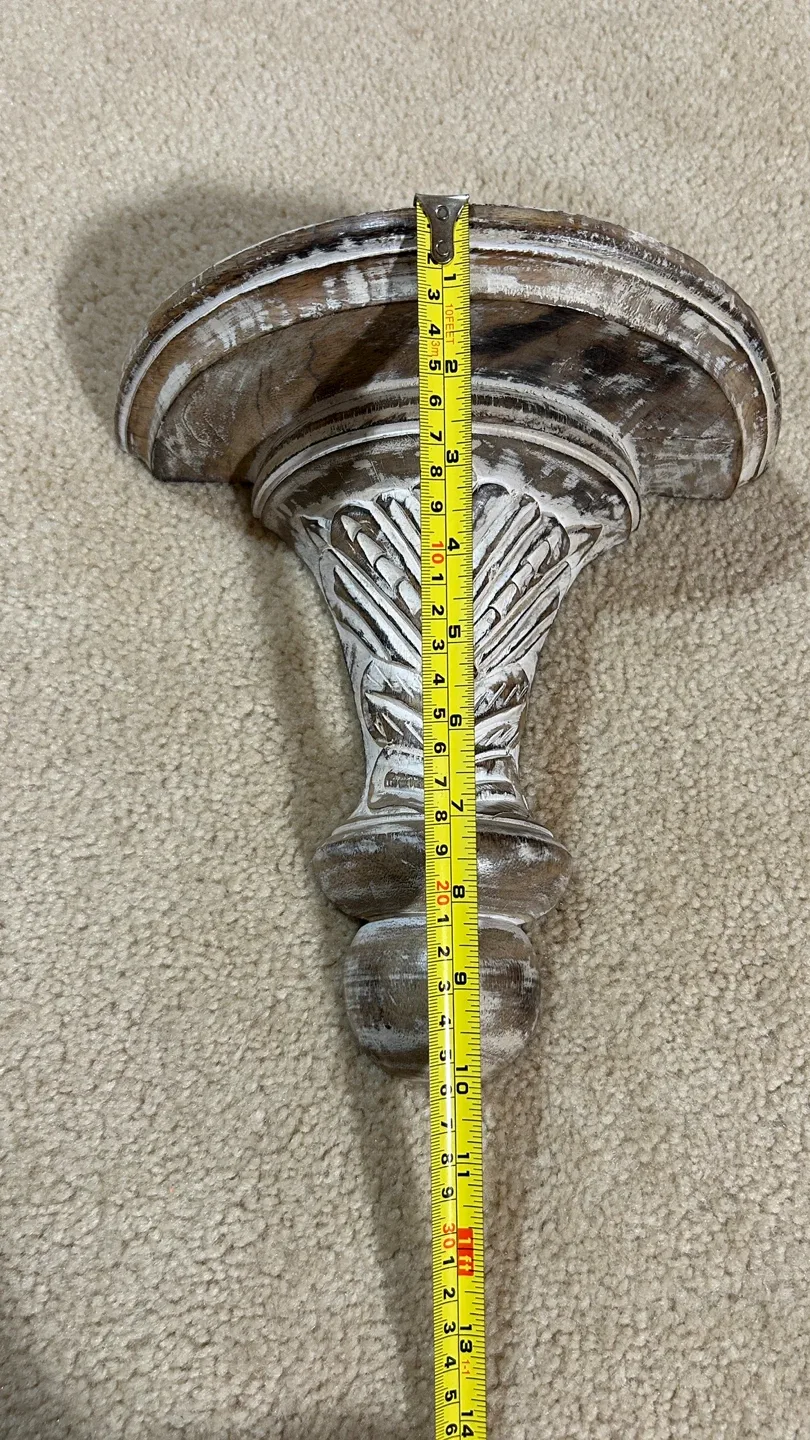 Brand new Rustic Wood Wall Shelf image indicator(8)