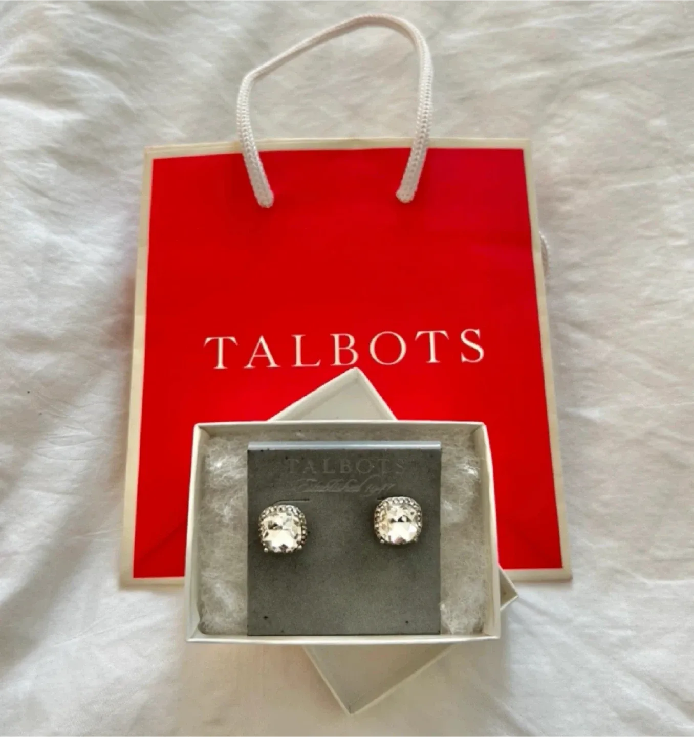 TALBOTS PAVÉ STUD EARRINGS #Cleanout image indicator(5)