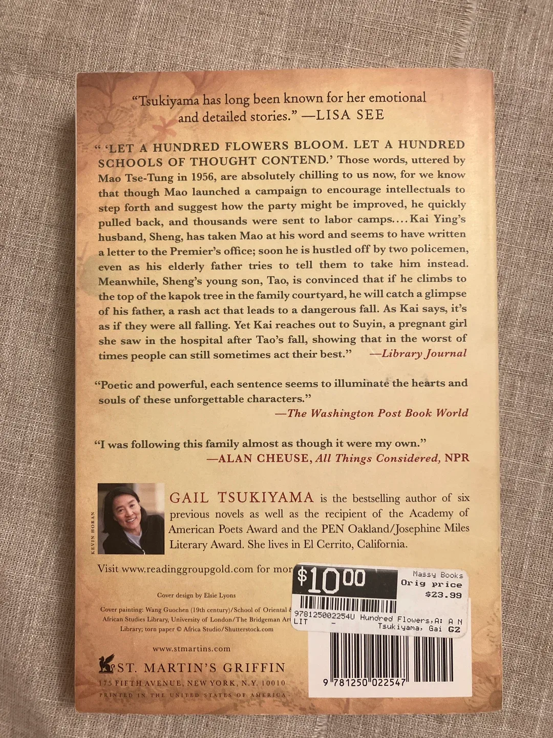 A Hundred Flowers Novel by Gail Tsukiyama image indicator(2)