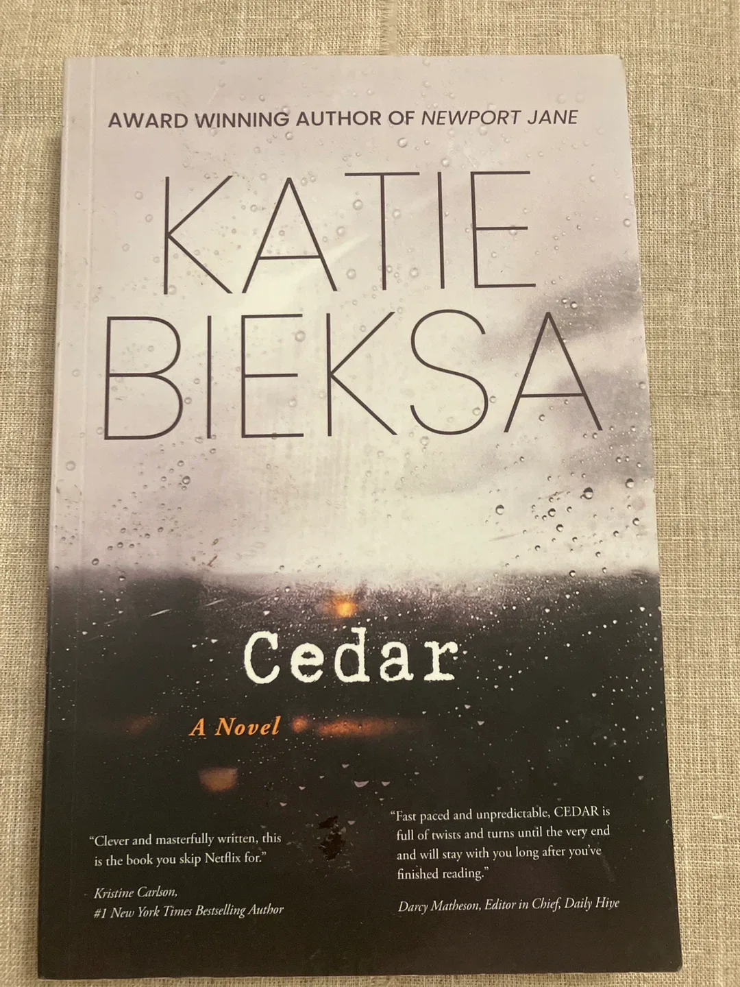 Cedar: A Novel by Katie Biekša